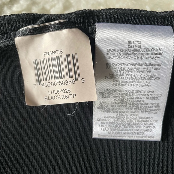 BCBG - Francis - Puplum Dress - Black - XS - Picture 9 of 10